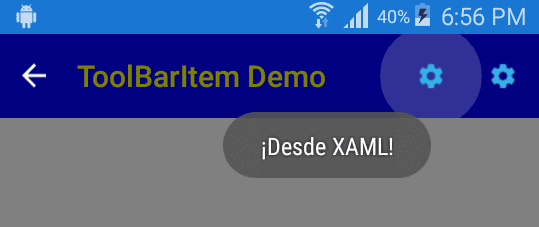 desde XAML