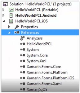 Ejemplo de proyecto tipo Xamarin FormsEjemplo de proyecto tipo Xamarin Forms