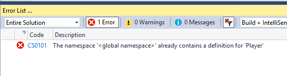 Problema de espacios de nombres en C#