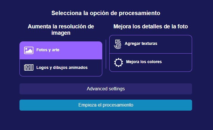 Configuración de prueba para Let's Enhance.io