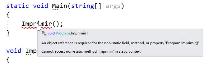Métodos en C Sharp