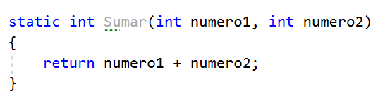 Método en C#