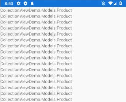 ItemsSource Xamarin