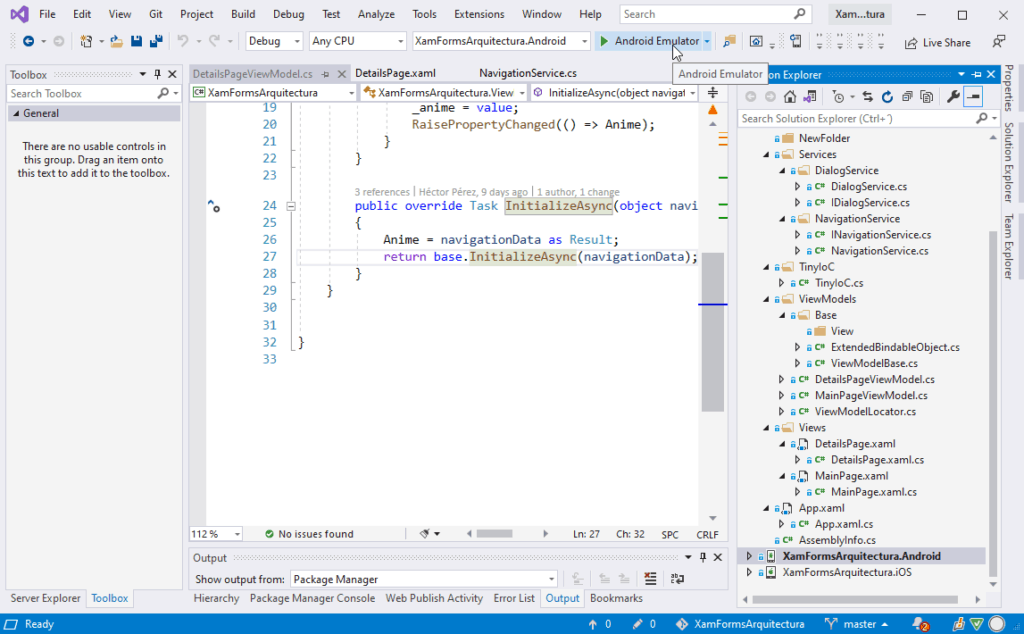 Ejemplo de IDE - Visual Studio 2019