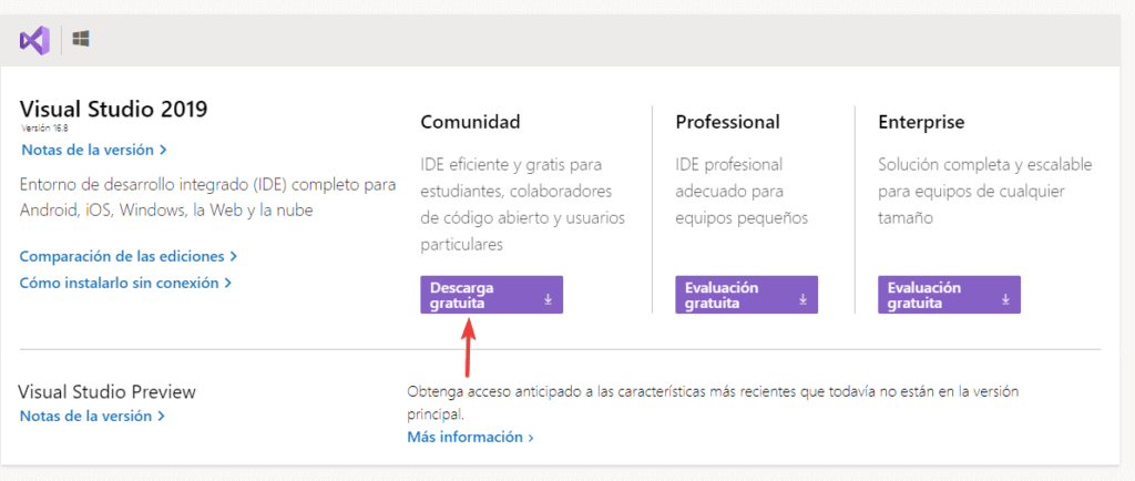 ¿Cómo instalar Visual Studio?
