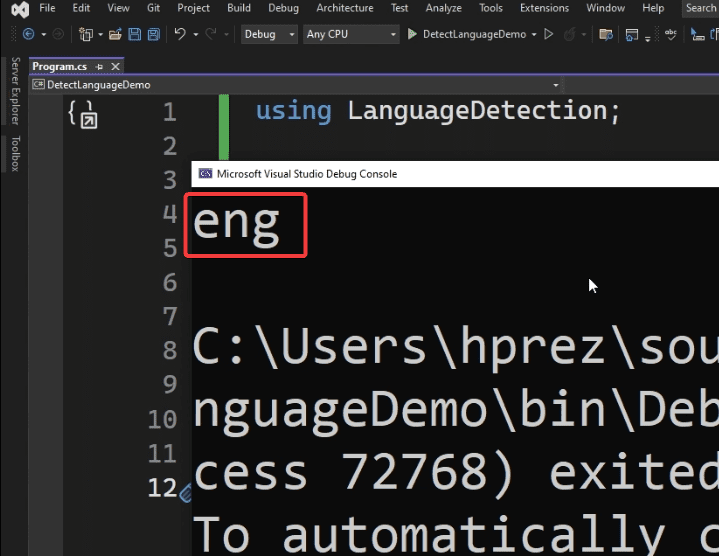 Detectar Idiomas en cadenas C# .NET